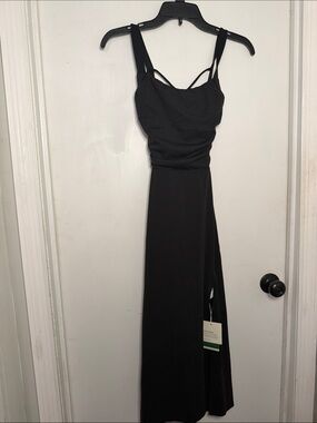 Halara Black Strappy Maxi Dress - Elegant Evening Dress